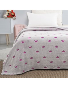 Κουβέρτα μονή φωσφορίζουσα Art 6144 160x220 Γκρι   Beauty Home