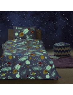 Σετ σεντόνια μονά φωσφοριζέ Scope Art 6175 170x240 Γκρι   Beauty Home 2