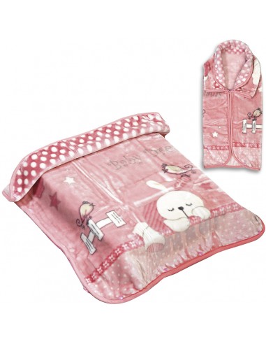 Κουβέρτα βρεφική - Υπνόσακος Art 5252 80x90 Ροζ   Beauty Home