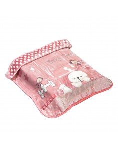 Κουβέρτα βρεφική - Υπνόσακος Art 5252 80x90 Ροζ   Beauty Home 2