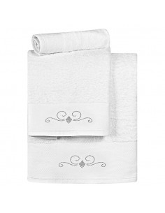 Σετ πετσέτες Art 3170  Σετ 3τμχ  Λευκό   Beauty Home