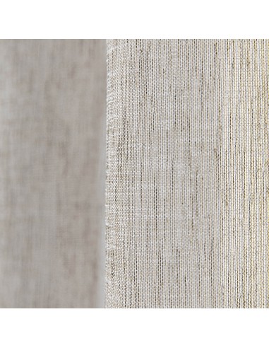 Κουρτίνα γάζα μονόχρωμη με 8 μεταλικούς κρίκους Art 8440 140x270 Μπεζ Beauty Home