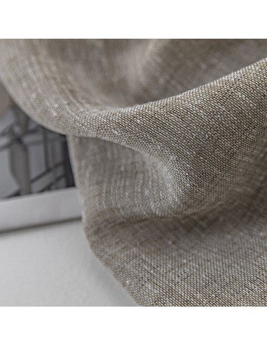 Κουρτίνα γάζα μονόχρωμη με 8 μεταλικούς κρίκους Art 8440 140x270 Μπεζ Beauty Home