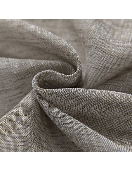 Κουρτίνα γάζα μονόχρωμη με 8 μεταλικούς κρίκους Art 8440 140x270 Μπεζ Beauty Home