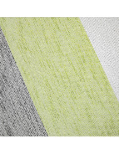 Κουρτίνα γάζα δίχρωμη με 8 μεταλικούς κρίκους Art 8442 140x270 Λαχανί Beauty Home