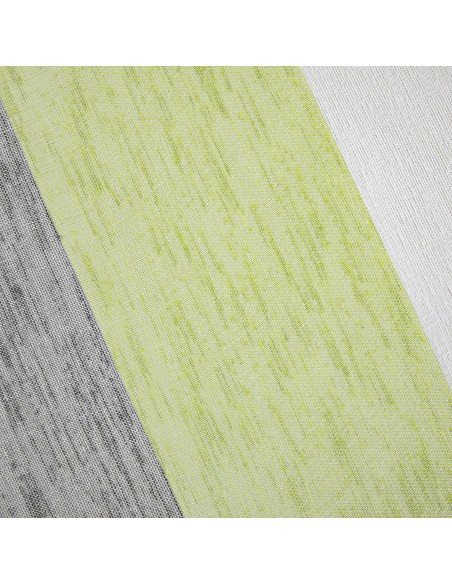 Κουρτίνα γάζα δίχρωμη με 8 μεταλικούς κρίκους Art 8442 140x270 Λαχανί Beauty Home