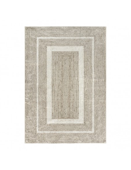 Χαλί Jute Art 9130-White Μπεζ Χαλί Jute Art 9130-White Μπεζ