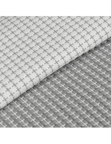 Κουβέρτα King Size διπλής όψεως Cross matelasse Art 11173 260x270 Γκρι Beauty Home