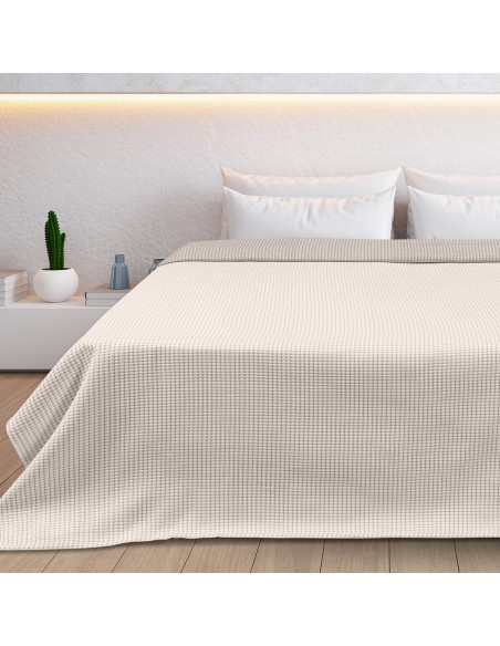 Κουβέρτα μονή διπλής όψεως Cross matelasse Art 11173 170x270 Άμμου Beauty Home