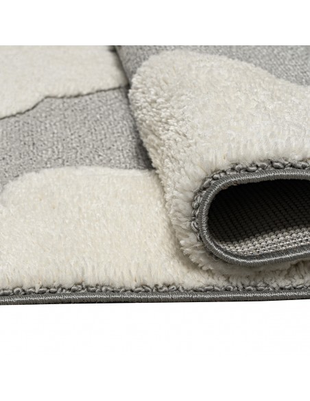Χαλί Loop Art 9558 Grey white Γκρι λευκό Beauty Home Χαλί Loop Art 9558 Grey white Γκρι λευκό Beauty Home