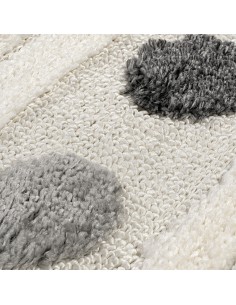 Ροτόντα Loop 133x133 Art 9559 Grey white Γκρι λευκό   Beauty Home 2