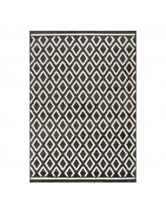 Πατάκι Vibe Art 9577 67x150 Stone White Ανθρακί Λευκό   Beauty Home