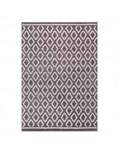 Πατάκι Vibe Art 9578 67x150 Lila White Λιλά Λευκό   Beauty Home