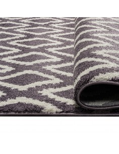 Πατάκι Vibe Art 9578 67x150 Lila White Λιλά Λευκό   Beauty Home 2