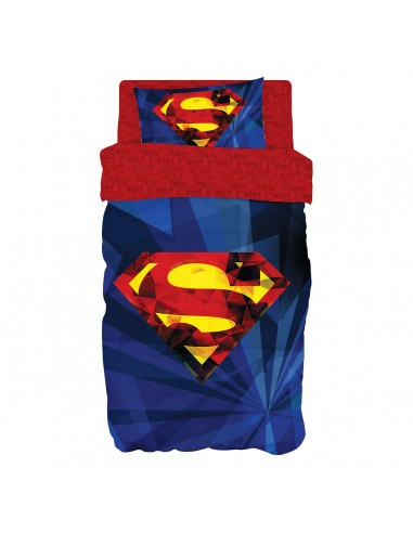 Σετ κουβερλί μονό Art 6187 Superman 160x240 Μπλε   Beauty Home