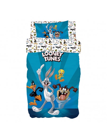 Σετ σεντόνια μονά Art 6188 Looney Tunes 165x250 Μπλε   Beauty Home Σετ σεντόνια μονά Art 6188 Looney Tunes 165x250 Μπλε   Beauty Home