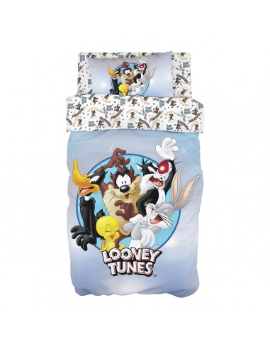 Σετ κουβερλί μονό Art 6189 Looney Tunes 160x240 Εμπριμέ   Beauty Home