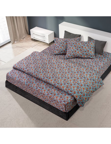 Σετ παπλωματοθήκη φανελένια υπέρδιπλη Mornos Art 11182 230x250 Εμπριμέ   Beauty Home