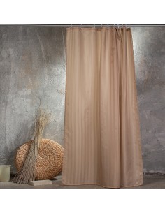 ΚΟΥΡΤΙΝΑ ΜΠΑΝΙΟΥ 180Χ180 JACQUARD ΜΠΕΖ