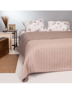 ΚΟΥΒΕΡΛΙ ΜΟΝΟ ΔΙΠΛΗΣ ΟΨΕΩΣ CAPRI SAUMON/TAUPE