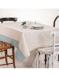 ΤΡΑΠΕΖΟΜΑΝΤΗΛΟ ΛΟΝΕΤΑ ΜΑΚΡΟΣΤΕΝΟ 135Χ220 TIFFANY AQUA