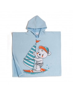 ΠΑΙΔΙΚΟ ΠΟΝΤΣΟ ΘΑΛΑΣΣΗΣ SURFER LIGHT BLUE