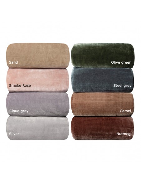 Κουβέρτα μονόχρωμη μονή Bernese Art 10500 σε 8 αποχρώσεις 160x220 Beauty Home