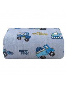 Kουβερλί μονό Tracker Art 6217 160x240 Γκρι   Beauty Home 2