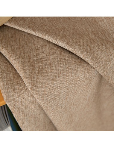 Κουρτίνα μεσαίας σκίασης με 8 μεταλλικούς κρίκους Illusion Art 8445 140x270 Άμμου Beauty Home