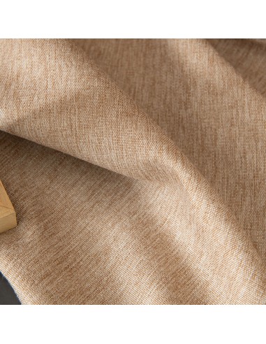 Κουρτίνα μεσαίας σκίασης με 8 μεταλλικούς κρίκους Illusion Art 8445 140x270 Άμμου Beauty Home