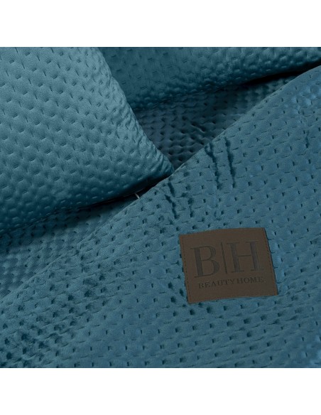 Ριχτάρι Velvety σετ 2τμχ Art 8413 (180x250+180x300) Πετρόλ Beauty Home