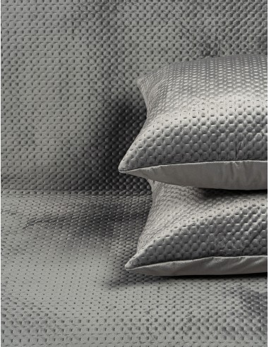 Ριχτάρι Velvety σετ 2τμχ Art 8351 (180x250+180x300) Γκρι Beauty Home