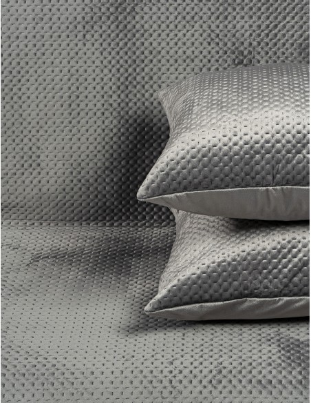 Ριχτάρι Velvety σετ 2τμχ Art 8351 (180x250+180x300) Γκρι Beauty Home