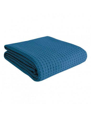 Πικέ υπέρδιπλη waffle Art 1990 jean 230x240 Μπλε Beauty Home