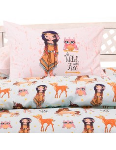 ΣΕΤ ΜΑΞΙΛΑΡΟΘΗΚΕΣ INDIAN GIRL LIGHT BLUE KIDS LINE