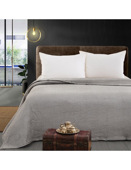 Κουβέρτα μονόχρωμη μονή Fleece Art 11555 160x220 Γκρι   Beauty Home Κουβέρτα μονόχρωμη μονή Fleece Art 11555 160x220 Γκρι   Beauty Home