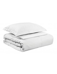 Σεντόνι ξενοδοχείου υπέρδιπλο Ribbon 230TC Satin Stripe Percal Pennie 70% Cot - 30% Pol 245x280   Beauty Home 2