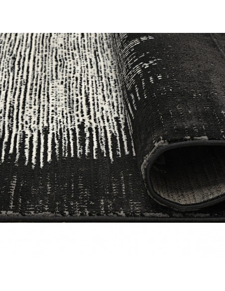 Χαλί Prestige Art 9321 Grey Black - Γκρι Μαύρο Beauty Home