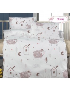 Σετ σεντόνια βρεφικά Art 5608 100x150 Σάπιο Μήλο   Beauty Home