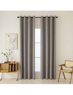 Κουρτίνα Full Blackout σκίασης με 8 κρίκους Total Art 8446 140x270 Αμέθυστος   Beauty Home