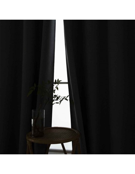 Κουρτίνα Full Blackout σκίασης με 8 κρίκους Total Art 8446 140x270 Ανθρακίτης Beauty Home Κουρτίνα Full Blackout σκίασης με 8 κρίκους Total Art 8446 140x270 Ανθρακίτης Beauty Home