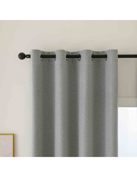 Κουρτίνα Full Blackout σκίασης με 8 κρίκους Total Art 8446 140x270 Γκρι Beauty Home Κουρτίνα Full Blackout σκίασης με 8 κρίκους Total Art 8446 140x270 Γκρι Beauty Home