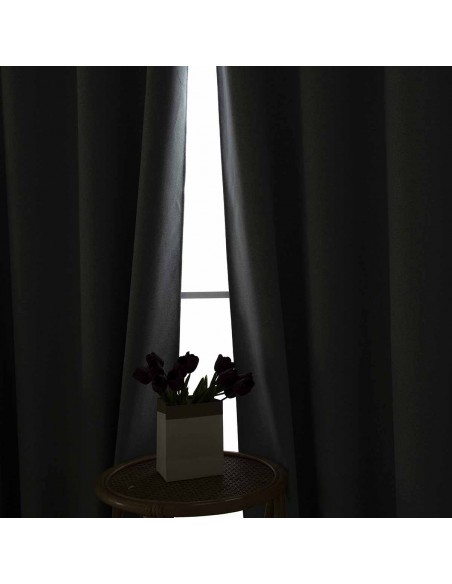Κουρτίνα Full Blackout σκίασης με 8 κρίκους Total Art 8446 140x270 Γκρι Beauty Home Κουρτίνα Full Blackout σκίασης με 8 κρίκους Total Art 8446 140x270 Γκρι Beauty Home