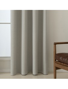 Κουρτίνα Full Blackout σκίασης με 8 κρίκους Total Art 8446 140x270 Εκρού   Beauty Home 2