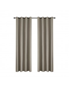 Κουρτίνα Full Blackout σκίασης με 8 κρίκους Total Art 8446 140x270 Άμμου   Beauty Home 2