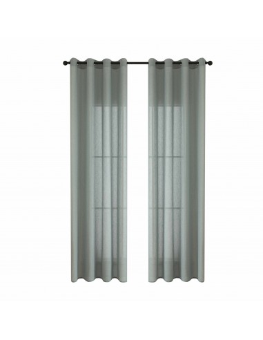 Κουρτίνα γάζα μονόχρωμη με 8 μεταλλικούς κρίκους Fit Art 8447 140x270 Βεραμάν Beauty Home