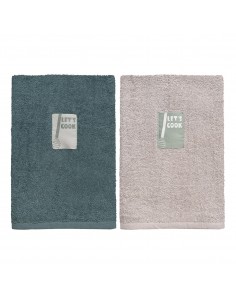 Ποτηρόπανα σετ 2τμχ Art 8290 40x60 Βεραμάν