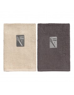 Ποτηρόπανα σετ 2τμχ Art 8291 40x60 Μπεζ