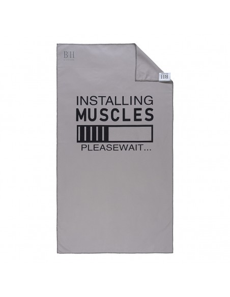 Πετσέτα γυμναστηρίου Art 2246 50x90 Γκρι Beauty Home