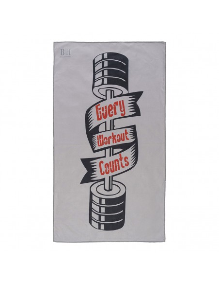 Πετσέτα γυμναστηρίου Art 2247 50x90 Γκρι   Beauty Home
